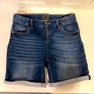 Justice Denim Bermuda Shorts